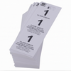 White Coat Room Check Tickets, Stanton Trading, cardboard triplicate tickets, durable and easy to write on, 1 box; ideal for efficient and organized coat check operations in restaurants, hotels, and event venues.