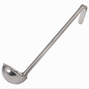 4 oz. Ladle, Stanton Trading, made from one-piece stainless steel for durability and easy cleaning. Features a smooth bowl and long handle for efficient serving. Ideal for soups, stews, sauces, and other liquid-based dishes in professional or home kitchens.