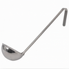 8 oz. Ladle, Stanton Trading, made from one-piece stainless steel for durability and easy cleaning. Features a smooth bowl and long handle for efficient serving. Ideal for soups, stews, sauces, and other liquid-based dishes in professional or home kitchens.