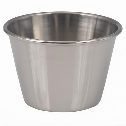 2-1/2 oz. Sauce Cup, Stanton Trading, crafted from high-polished stainless steel; features a durable, easy-to-clean finish. Ideal for serving sauces, dips, and condiments in restaurants, diners, and catering events.