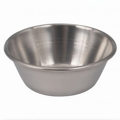 1-1/2 oz. Round Sauce Cup, Stanton Trading, crafted from high-polished stainless steel; features a durable, easy-to-clean finish. Ideal for serving sauces, dips, and condiments in restaurants, diners, and catering events.