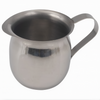 8 oz. Creamer, Stanton Trading, bell-shaped design crafted from stainless steel; durable, easy to clean, and resistant to corrosion. Ideal for serving cream, milk, or syrup in cafes, diners, and restaurants.