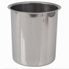 3-1/2 Quart Bain Marie, Stanton Trading, stainless steel, rust-resistant, smooth mirror finish; ideal for food storage, heating, and serving in commercial kitchens and buffets.