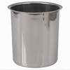4-1/4 Quart Bain Marie, Stanton Trading, stainless steel, rust-resistant, smooth mirror finish; ideal for food storage, heating, and serving in commercial kitchens and buffets.