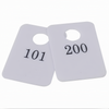 Coat Room Checks Numbered 101–200, Stanton Trading, plastic with hanger hold and 