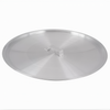 Cover for 120 Quart Stock Pot, Stanton Trading, made of durable aluminum with a sturdy handle, round shape ensures a secure fit, ideal for sealing in heat and moisture during cooking.