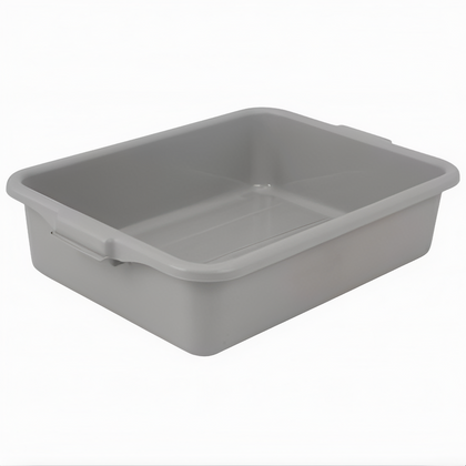 Gray 1-Compartment Dish Box, 20-1/4