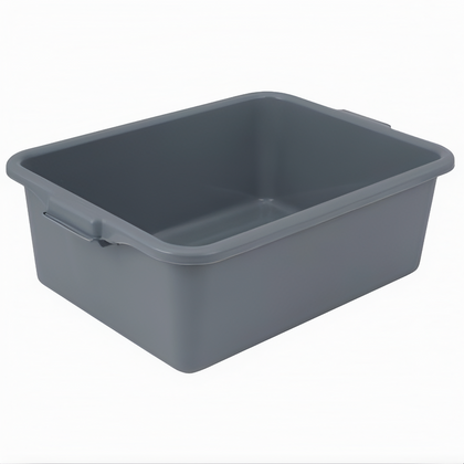 Gray 1-Compartment Dish Box, 20-1/4