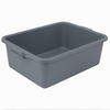 Gray 1-Compartment Dish Box, 20-1/4
