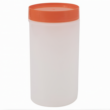 32 oz. Liquor & Juice Pourer Set, Stanton Trading, includes container, neck, color-coordinated spout, and cap made of durable polyethylene; comes with 2 of each color. Ideal for organizing and dispensing liquor, juices, and mixers in bars, restaurants, and catering services.