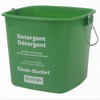 6 Quart Clean-Bucket for Soap Solution, Stanton Trading, green, meets HACCP guidelines, durable plastic construction, clearly labeled; ideal for safe and sanitary cleaning practices in commercial kitchens and foodservice environments.