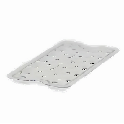 1/3 Size Food Pan Drain Shelf, Stanton Trading, clear polycarbonate, durable and stain-resistant, promotes proper drainage and food separation; ideal for extending freshness in food pans during storage and service.