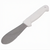 Sandwich Spreader, Stanton Trading, features a stainless steel blade with a durable white plastic handle for easy grip and control. Ideal for spreading condiments and preparing sandwiches in kitchens, delis, and food service settings.