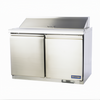 Two-Section Sandwich/Salad Mega Top Refrigerator, Stanton Trading, includes (18) 1/6 pans (4