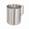 1/2 Quart Dry Measuring Cup, Stanton Trading, aluminum construction, includes liter and quart markings for easy measurements. Ideal for accurately measuring dry ingredients in kitchens and bakeries.