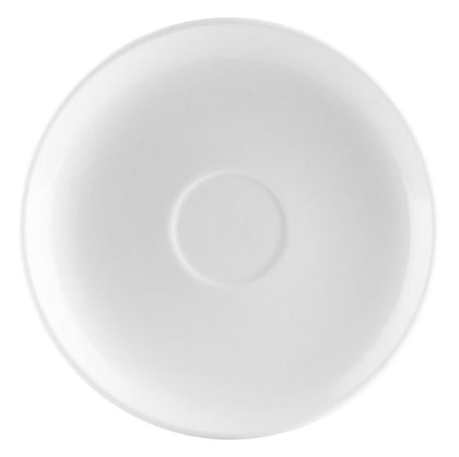 Saucer for Cappuccino Cup 14oz 4 1/2 inch – 6 7/8 inch, durable, chip-resistant, and elegant, perfect for cafés, restaurants, and home use, offering stability and surface protection.