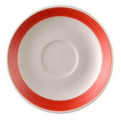 Saucer for cup A.D. red 4 1/2