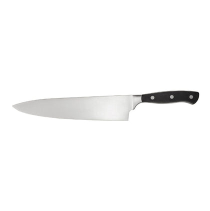 Scharfe forged 10-inch chef knife with razor-sharp blade, ergonomic handle, full tang, rust-resistant, durable, and easy to clean. Ideal for professional kitchens. (Packed By: 36 Each Per Case).