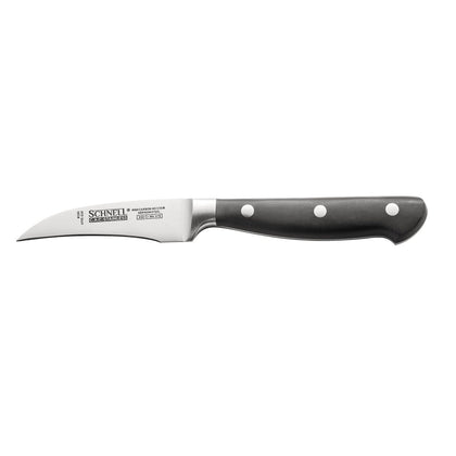Schnell 2.75-inch peeling knife with curved razor-sharp blade, ergonomic handle, full-tang build for precision fruit and vegetable prep, packed 72 each per case for professional kitchen use