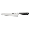 Schnell 8-inch chef knife with Granton edge, ergonomic handle, full-tang design, commercial kitchen prep tool, durable construction, professional slicing, packed 36 per case for bulk use