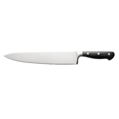 Schnell chef knife with 10-inch stainless blade, ergonomic handle, rust-resistant, durable, and easy to clean. Ideal for slicing, dicing, and chopping. (Packed By: 36 Each Per Case).