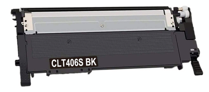 CLT-406S black compatible toner cartridge for Samsung printers, 1500 pages.