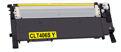 CLT-406S yellow compatible toner cartridge for Samsung printers, 1000 pages.