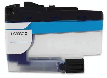 LC3037 cyan high yield ink cartridge compatible with Brother printers, 1500-page yield