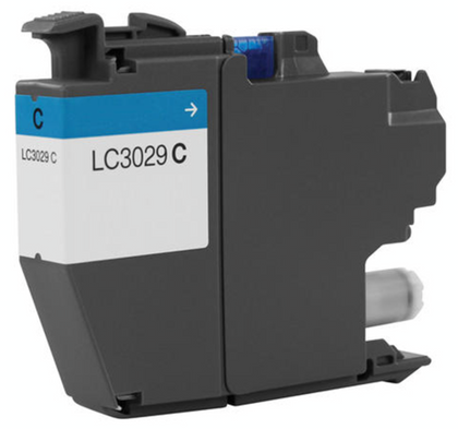 LC3029 Cyan Compatible Ink Cartridge for Brother Printer, vivid color, 1,500 pages