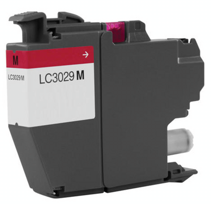 LC3029 Magenta Compatible Ink Cartridge for Brother Printer, brilliant color, 1,500 pages
