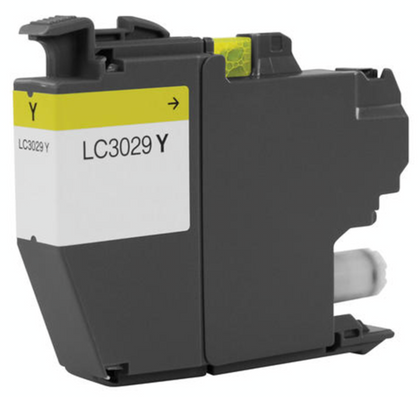 LC3029 Yellow Compatible Ink Cartridge for Brother Printer, bright color, 1,500 pages