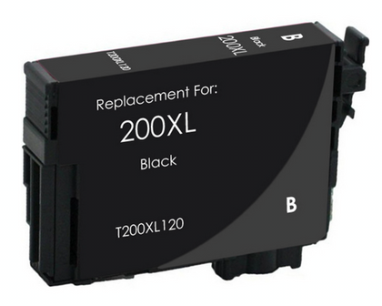 T200XL120 black compatible ink cartridge for Epson printers, high-yield 500 pages, fits Expression XP200, XP300, XP310, XP400, XP410, WorkForce WF2520–WF2540.