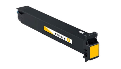 TN611/TN411 (A070230) Yellow Compatible Toner Cartridge for Konica Minolta Bizhub C451, C550, C650 – High Yield 27,000 Pages