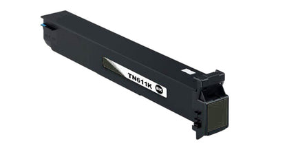 TN611 (A070130) Black Compatible Toner Cartridge for Konica Minolta Bizhub C550, C650 – High Yield 45,000 Pages