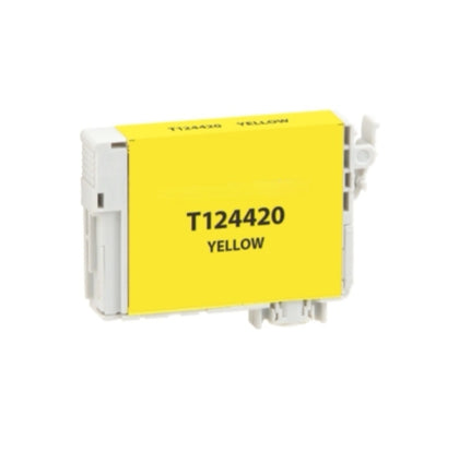T124420 Yellow Ink Cartridge Compatible with Epson Stylus NX125, NX127, NX130, NX230 – Standard Yield 220 Pages