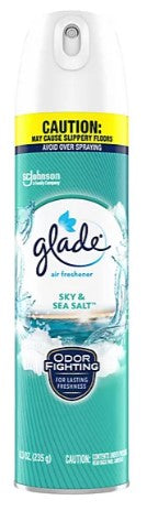 Glade Air Freshener Spray, 2x Sky & Sea Salt, 8.3 oz – fresh, clean scent with long-lasting odor elimination.