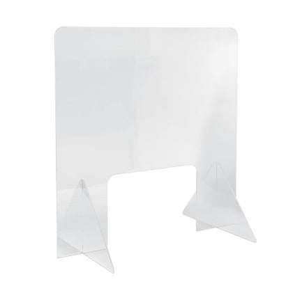 Self-Standing Shield Acrylic with Transaction Window 24