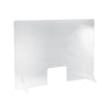 Self-Standing Shield Acrylic with Window 48