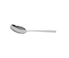 Set of 12 stainless steel serving spoons with a sleek design, perfect for serving a variety of dishes at formal or casual dining occasions.