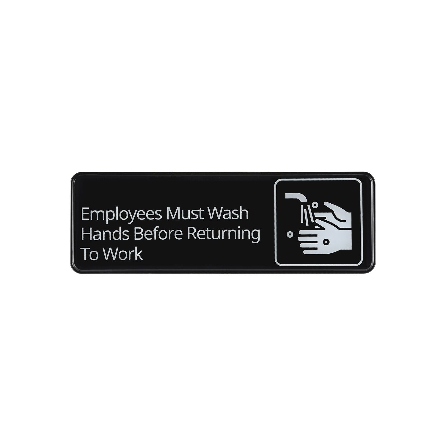 English compliance sign 
