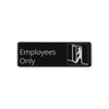 English compliance sign reading 