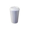 16oz Ripple Hot Cup with Lid, stylish insulated disposable cups available in silver, maroon, tan, and black. Perfect for coffee, tea, or hot drinks at cafes, offices, events, and on the go.