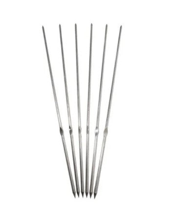 Set of 6 Skewer Rod Smokehouse Stainless Steel, SM24, 21-3/8”, durable and rust-resistant, ideal for grilling and smoking meats.