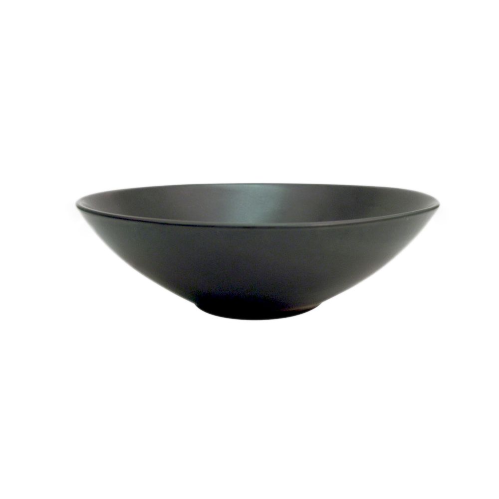 Soup/Salad Bowl – 20oz, 7-Inch black stoneware with non-glare glaze, durable, modern, and stylish. Perfect for soups, salads, pasta, and more. Chip-resistant, microwave- and dishwasher-safe.