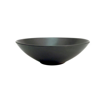 Soup/Salad Bowl – 30oz, 8-Inch black stoneware with non-glare glaze, stylish, durable, and modern. Perfect for serving soups, salads, pasta, and more. Chip-resistant, microwave- and dishwasher-safe.