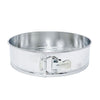 Springform pan tin 10x3 inch with spring-latch and removable bottom; durable construction for consistent baking; ideal for cheesecakes, tortes, and large desserts in commercial use