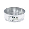 Springform pan tin 8x3 inch with removable bottom and latch; perfect for cheesecakes and delicate desserts; durable construction with even baking performance for professional kitchens