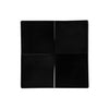 Square 4-Section Textured Plate Matte Black 11