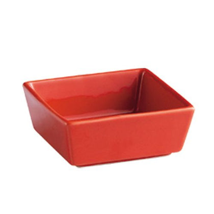 Square Bowl Red 5oz (3 1/2