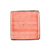 Square Plate Coral 8.25 inch in a vibrant coral shade with a sleek, square design. Durable, chip-resistant, and easy to clean—perfect for stylish serving of appetizers, sides, or desserts.